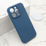 Maska / futrola VELVET TOUCH MagSafe za iPhone 14 Pro (6.1) plava (MS).