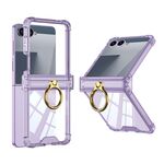 Maska / futrola RING LINES II za Samsung F751B Galaxy Z Flip 7 5G ljubicasta (GKK case) (MS).