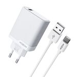 Kucni punjac Moxom MX-HC292 USB type C na Type C 18W beli (MS).