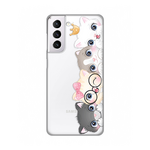 Silikonska maska / futrola print ultra tanka za Samsung G991 Galaxy S21 Cats.