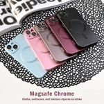 Maska / futrola Magsafe Chrome za Samsung S938 Galaxy S25 Ultra sivo plava.