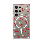 Maska / futrola print Magsafe za Samsung Galaxy S23 Ultra Cute Cherries.