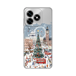 Silikonska maska / futrola print ultra tanka za Huawei Honor X5c Plus Christmas Town.