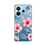 Silikonska maska / futrola print ultra tanka za Xiaomi Redmi Note 14 4G (SRB) Hibiscus Sea.