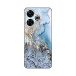 Silikonska maska / futrola print za Xiaomi Redmi 13 Blue Gold Marble.