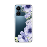 Silikonska maska / futrola print ultra tanka za Xiaomi Redmi 13C Blue Roses.