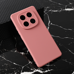 Silikonska maska / futrola Teracell Giulietta za Xiaomi Redmi Note 14 Pro 4G mat tamno roze.