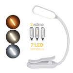 Led lampa EL01 bela.