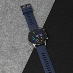Narukvica trendy za smart watch 22mm teget crna kopca.