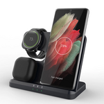 Desktop drzac za mobilni telefon Q10B-X 3u1 (wireless punjac za mobilni telefon, slusalice i Samsung smart watch).