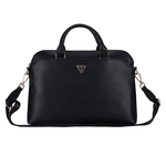 Torba za laptop Guess Bag Grained Triangle Logo 15" crna (GUCB15PGTSPSK).