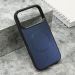 Maska / futrola COLOR METAL Magsafe za iPhone 17 Pro tamno plava (big camera) (MS).