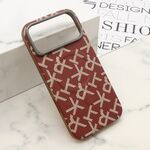 Maska / futrola MONOGRAM MagSafe za iPhone 17 Pro Max (6.9) crvena (MS).