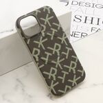 Maska / futrola MONOGRAM MagSafe za iPhone 15 siva (MS).