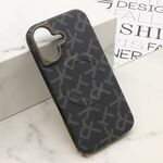 Maska / futrola MONOGRAM MagSafe za iPhone 16 (6.1) crna (MS).
