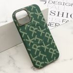 Maska / futrola MONOGRAM MagSafe za iPhone 15 zelena (MS).