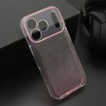 Maska / futrola OMBRE GLITTER za iPhone 17 Pro roze (MS).