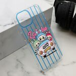 Maska / futrola print PARTY za iPhone 15 plava LBB004 (MS).