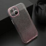 Maska / futrola OMBRE GLITTER za iPhone 15 roze (MS).
