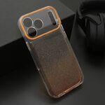 Maska / futrola OMBRE GLITTER za iPhone 17 Pro Max (6.9) narandzasta (MS).