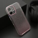 Maska / futrola OMBRE GLITTER za iPhone 16 (6.1) roze (MS).