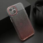 Maska / futrola OMBRE GLITTER za iPhone 13 (6.1) crvena (MS).