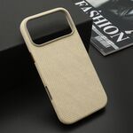 Maska / futrola WOVEN TOUCH MagSafe za iPhone 17 Pro Max (6.9) krem (MS).