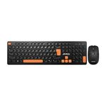 Tastatura bezicna i mis bezicni WS750 crno-narandzasta JEDEL (MS).