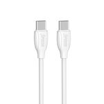 USB data kabl Comicell Superior CO-BX19 Fast 60W 3A Type C na Type C 1m beli (MS).