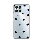 Silikonska maska / futrola print ultra tanka za Huawei Honor X8 Hearts.