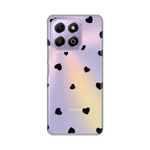 Silikonska maska / futrola print ultra tanka za Huawei Honor X6b Hearts.