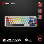 Tastatura Mehanicka Gaming Fantech MK919 Atom PRO66 siva (Blue switch).