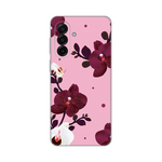 Silikonska maska / futrola print ultra tanka za Samsung A175 Galaxy A17 Pink Orchid.