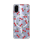 Maska / futrola print Magsafe za Samsung A075F Galaxy A07 Cute Cherries.
