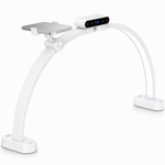 Stona LED lampa Half moon bela.