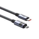 Data kabl KONFULON DL95, LCD displej Display, 27W, Type C na Lightning 1m.