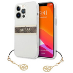 Maska / futrola Guess 4G Stripe Charm za iPhone 13 Pro braon (GUHCP13LKB4GBR).