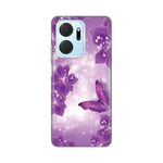 Silikonska maska / futrola print za Huawei Honor X7a Butterfly And Flowers.