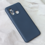 Maska / futrola Teracell Soft Velvet za Xiaomi Redmi 12C tamno plava.