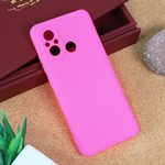 Silikonska maska / futrola Teracell Giulietta za Xiaomi Redmi 12C mat pink.