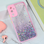 Maska / futrola Frame Glitter za Samsung A346 Galaxy A34 5G 5G roze.