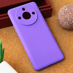Silikonska maska / futrola Teracell Giulietta za Realme 11 Pro mat ljubicasta.