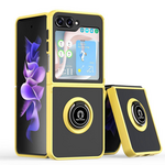 Maska / futrola Ring Magnet za Samsung F731B Galaxy Z Flip 5 5G zuta.