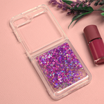 Maska / futrola Glitter za Samsung F731B Galaxy Z Flip 5 5G ljubicasta.