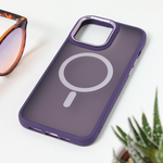 Maska / futrola Magsafe colorful za iPhone 15 Pro Max 6.7 ljubicasta.