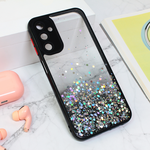 Maska / futrola Frame Glitter za Samsung A245 Galaxy A24 4G crna.