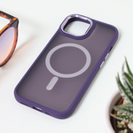 Maska / futrola Magsafe colorful za iPhone 15 6.1 ljubicasta.
