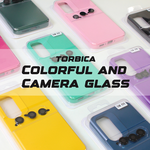 Maska / futrola Colorful and Camera glass za Samsung A245 Galaxy A24 4G zelena.