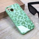 Maska / futrola Shiny glass za iPhone 14 svetlo zelena.
