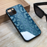 Maska / futrola Shiny glass za iPhone 14 plava.